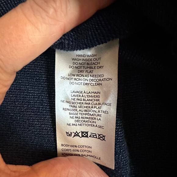 Pilcro by Anthropologie Navy Blue Sequin Embellished Sweatshirt – Size L - Picture 8 of 10